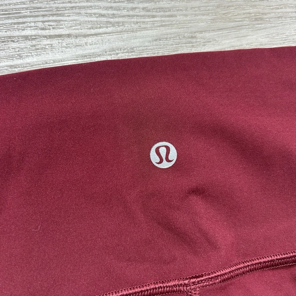 Lululemon Size 12 Garnet Wunder Train Women's High-Rise Tight 28